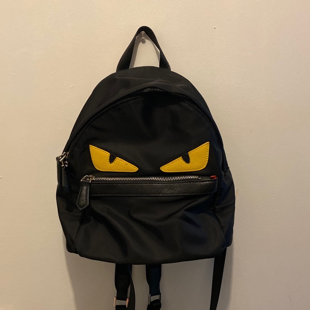 Monster eye nylon backpack